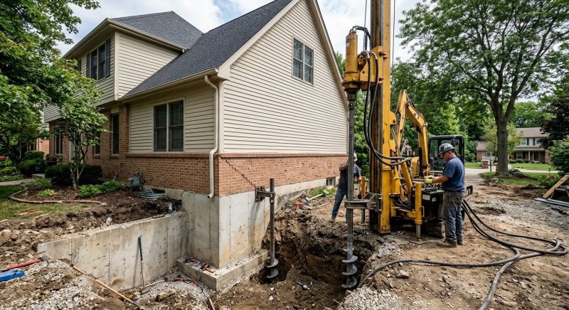 Helical Pile Installation in Vail, CO